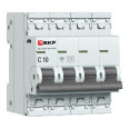 Автоматический выключатель ВА 47-63N 4P 10А (C) 4,5 кА PROXIMA EKF