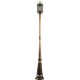 Светильник садово-парковый Feron PL176 шестигранный, столб 60W E27 230V, черное золото