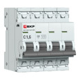 Автоматический выключатель ВА 47-63N 4P 1,6А (C) 4,5 кА PROXIMA EKF