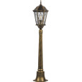 Светильник садово-парковый Feron PL155 шестигранный, столб 60W E27 230V, черное золото
