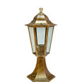 Светильник садово-парковый Feron 6104/PL6104 шестигранный на постамент 60W E27 230V, черное золото